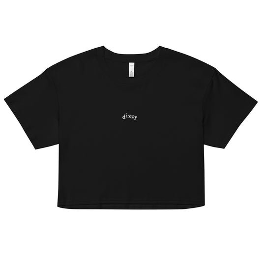 Dizzy Logo Crop Top Black