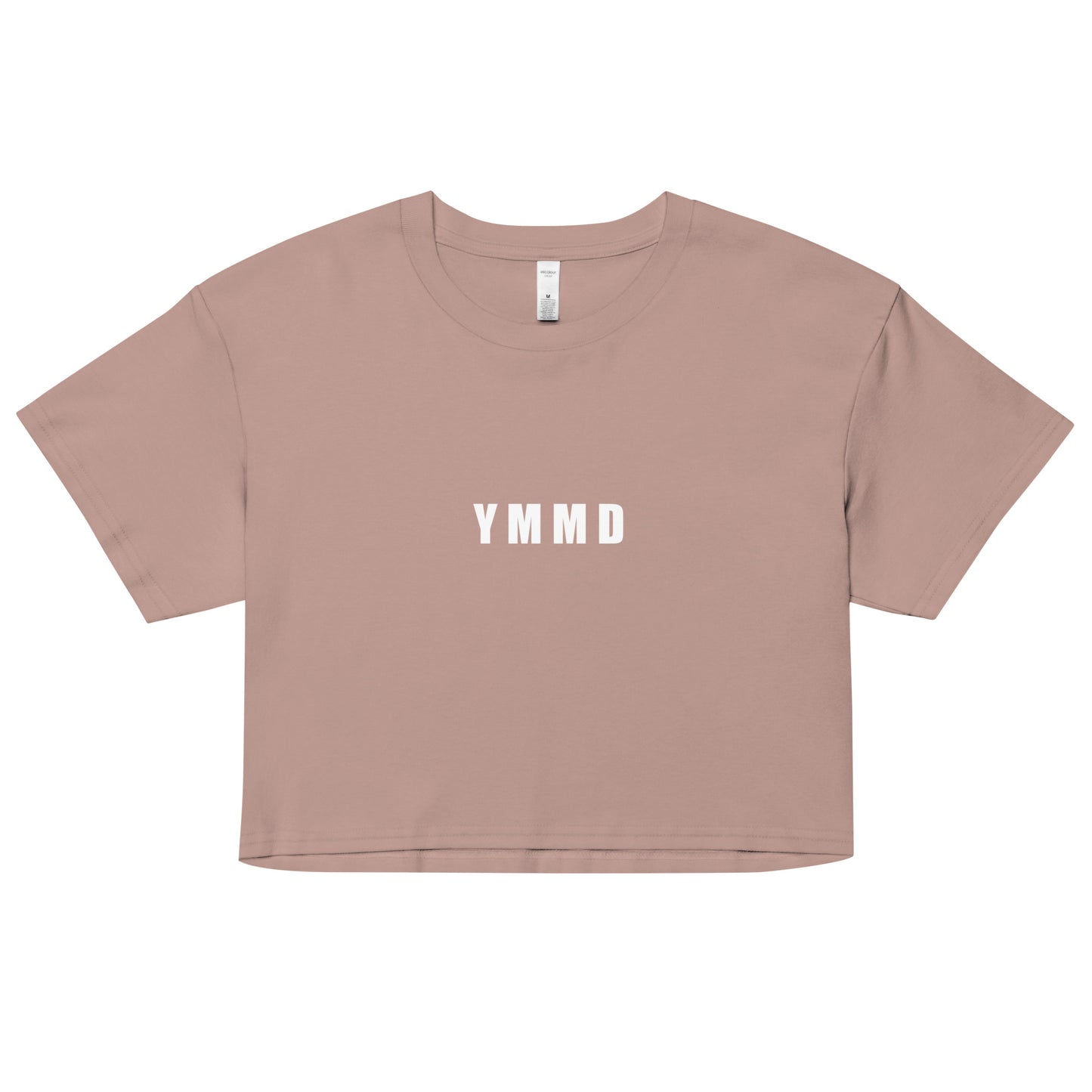 YMMD Logo Crop Top Hazy Pink