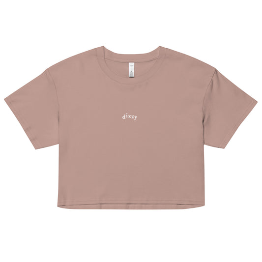 Dizzy Logo Crop Top Hazy Pink