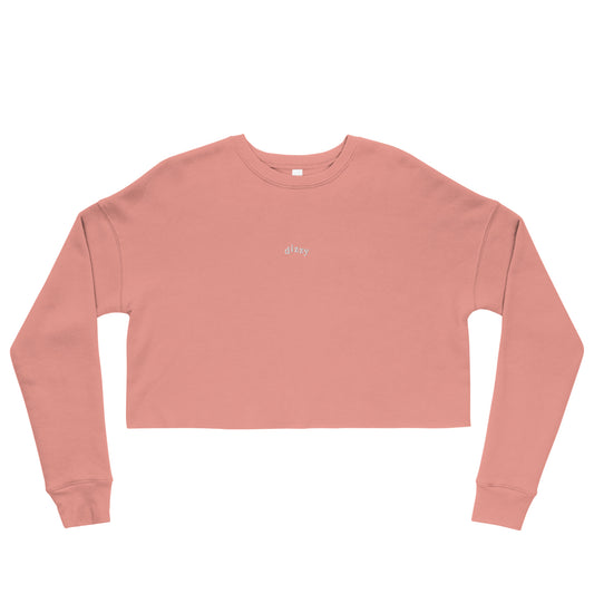 Dizzy Logo Crop Sweatshirt Coral